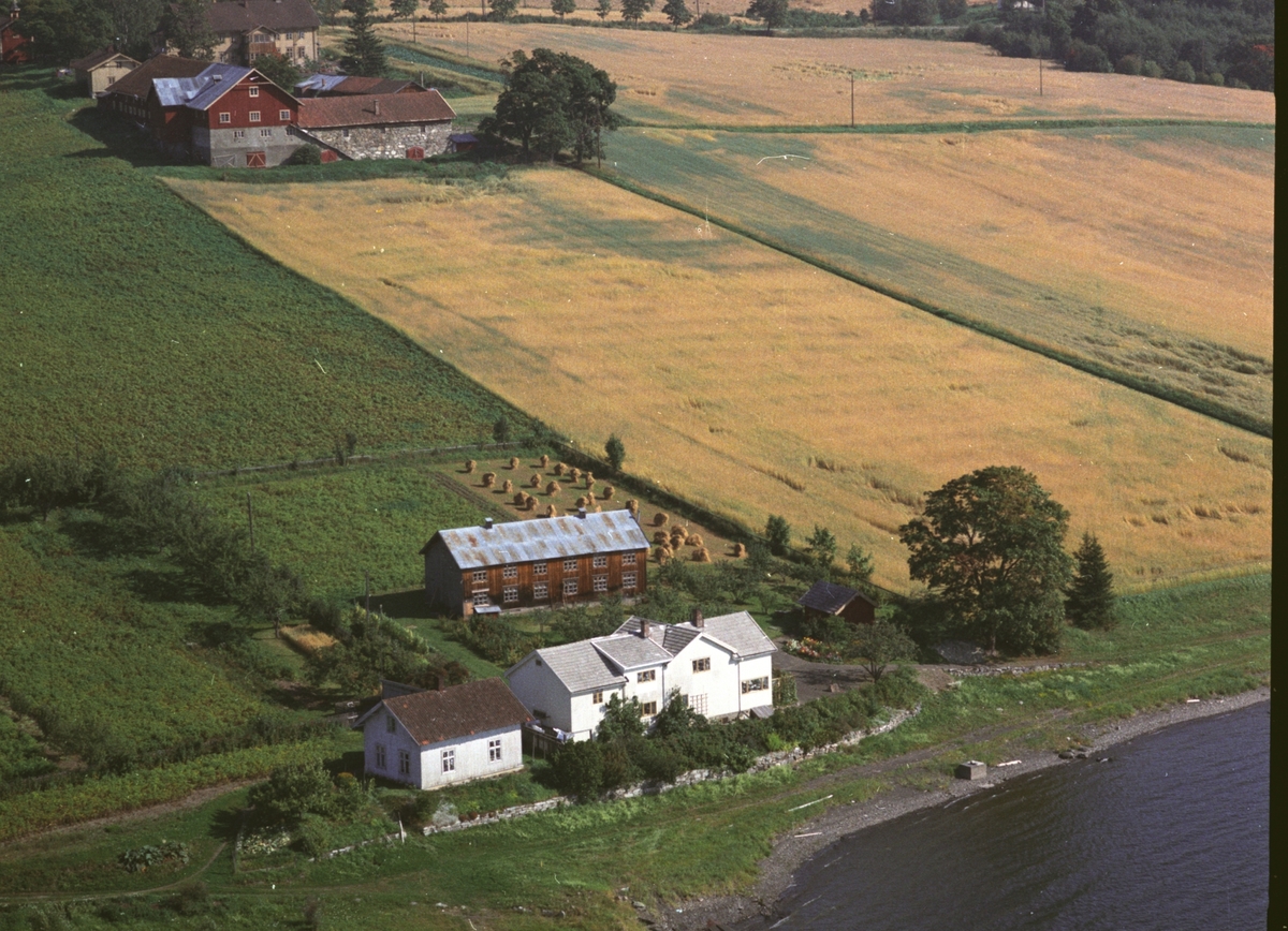 Widerøes Flyveselskap A/S, Flyfoto, Nystrand, Ringsaker.