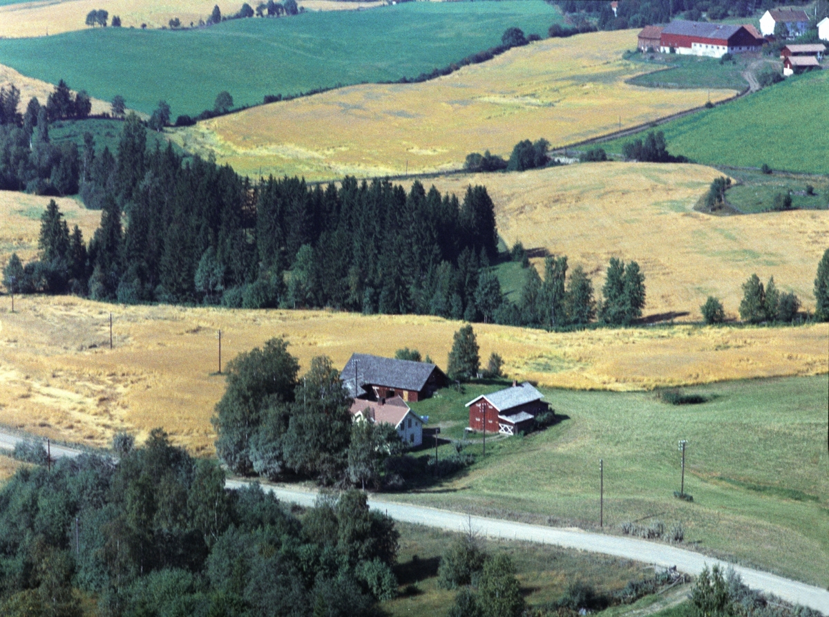 Widerøes Flyveselskap A/S, Flyfoto, Sjåheim, Åshøgda, Ringsaker.