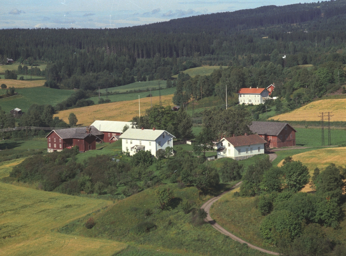 Widerøes Flyveselskap A/S, Flyfoto, By gard, Veldre, Ringsaker.