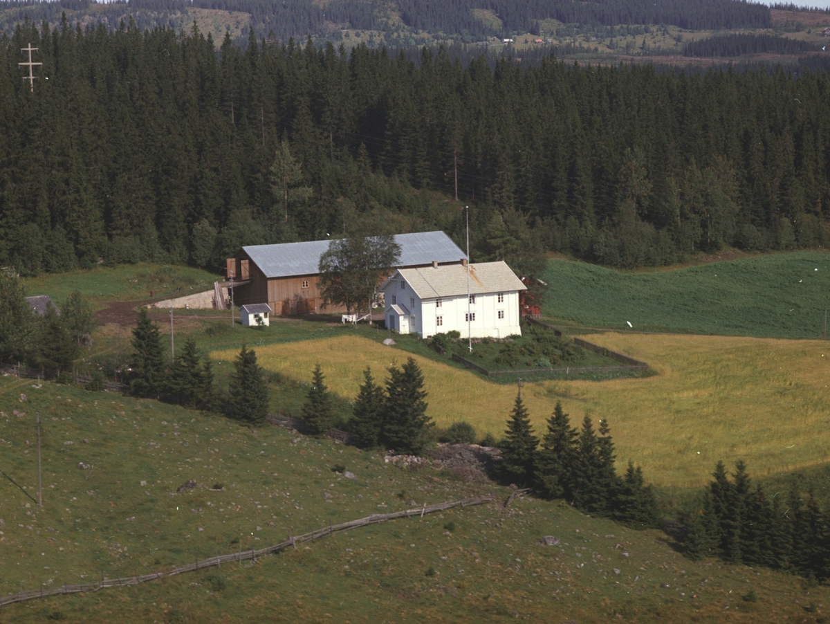 Widerøes Flyveselskap A/S, Flyfoto. Åsen, Veldre, Ringsaker.