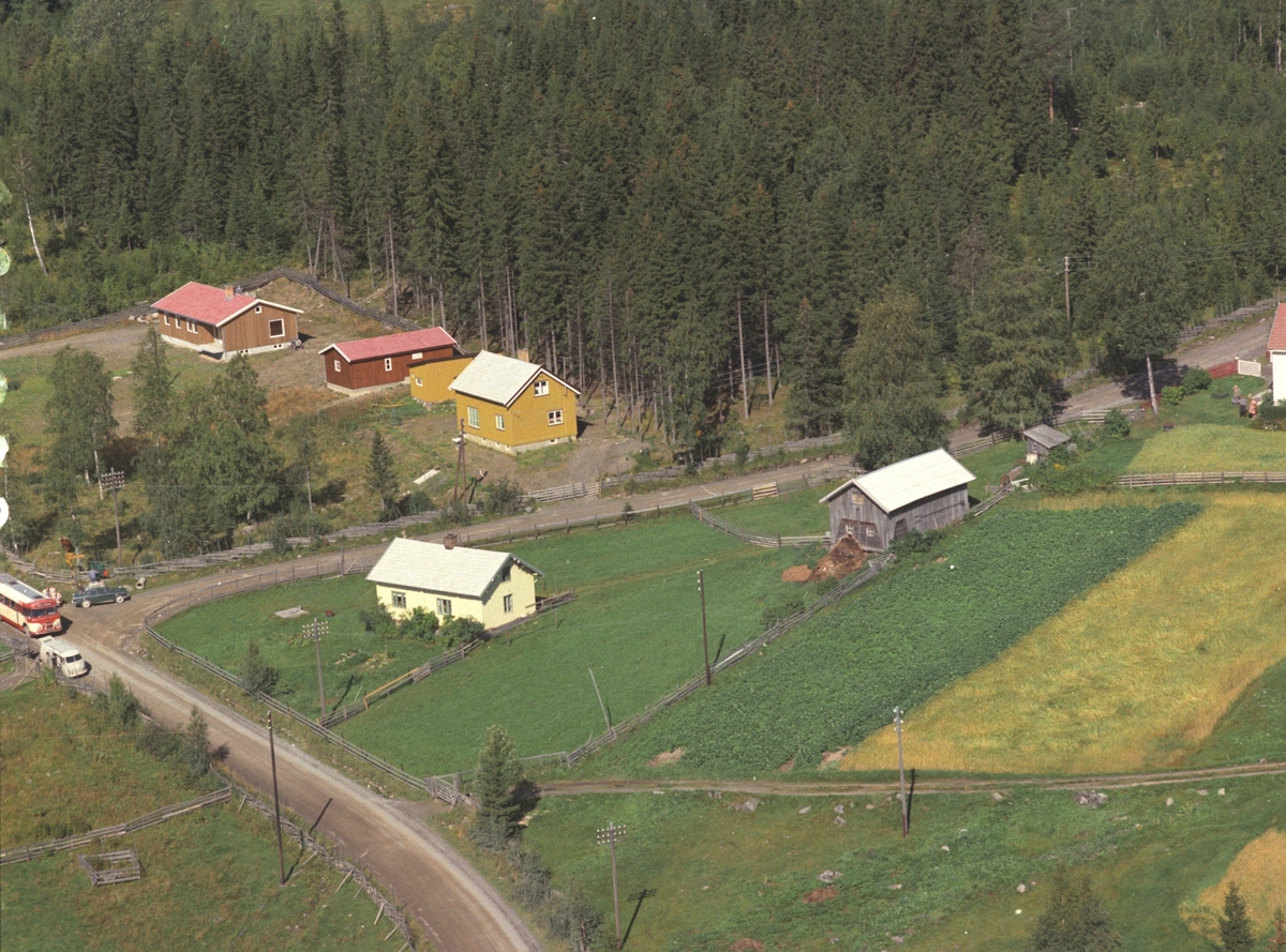 Widerøes Flyveselskap A/S, Flyfoto, Granly, Åsmarka, Ringsaker.