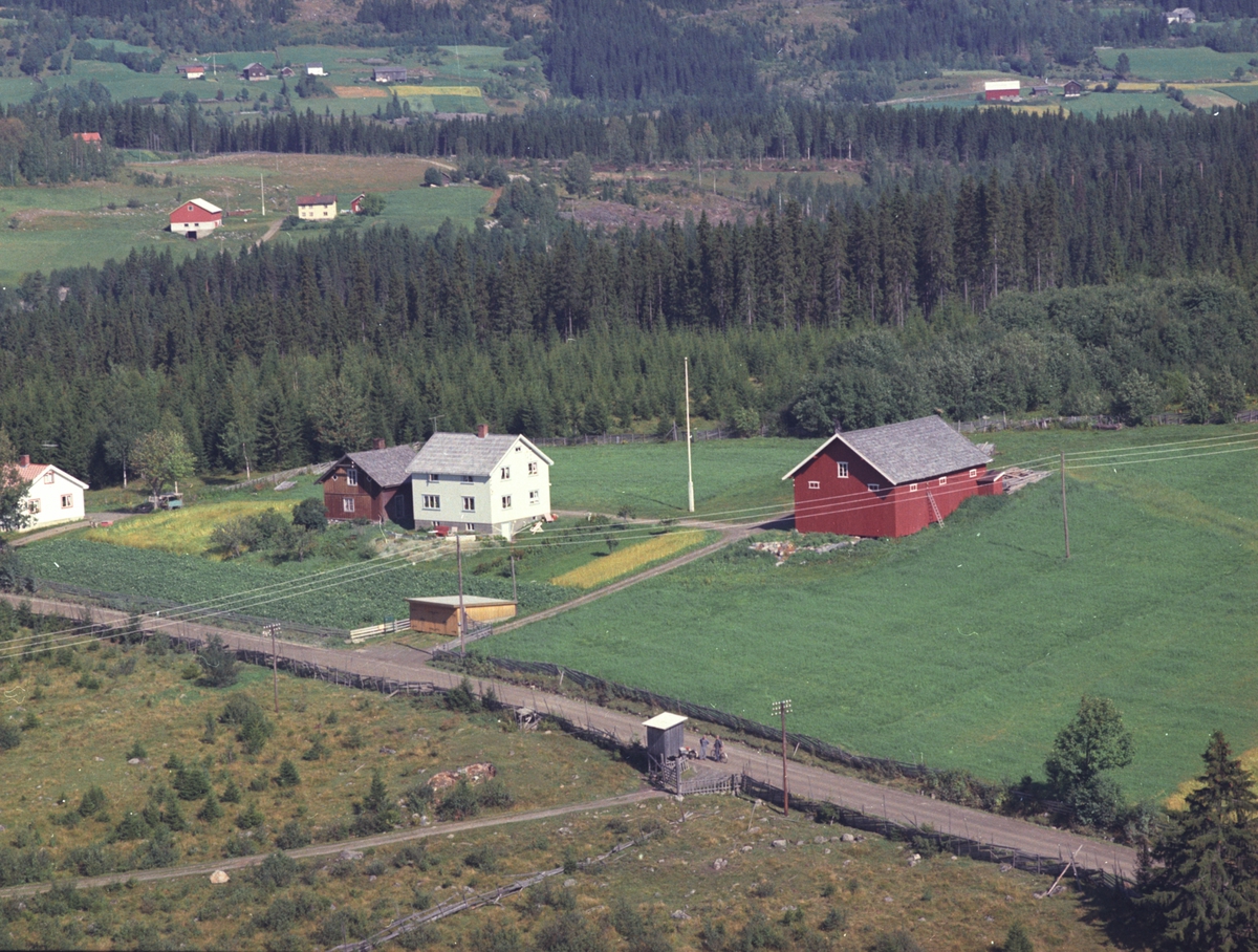 Widerøes Flyveselskap A/S, Flyfoto, Nyhus, Åsmarka, Ringsaker.