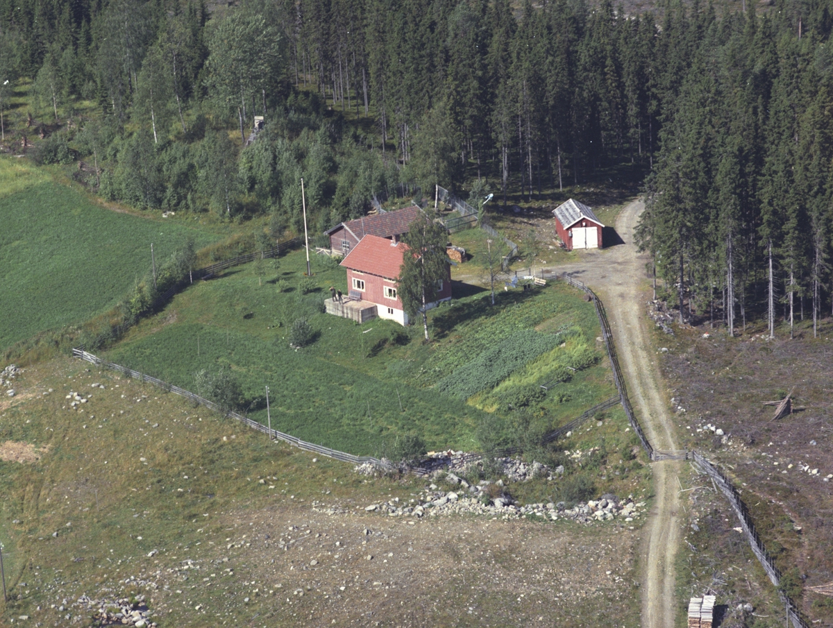 Widerøes Flyveselskap A/S, Flyfoto, Bråten, Åsmarka, Ringsaker.