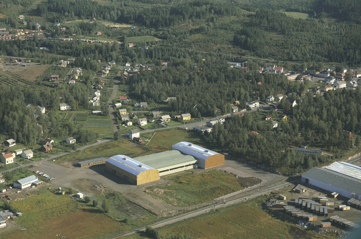 Widerøes Flyveselskap A/S, Flyfoto, Ringsakerhus, Moelv, Ringsaker.