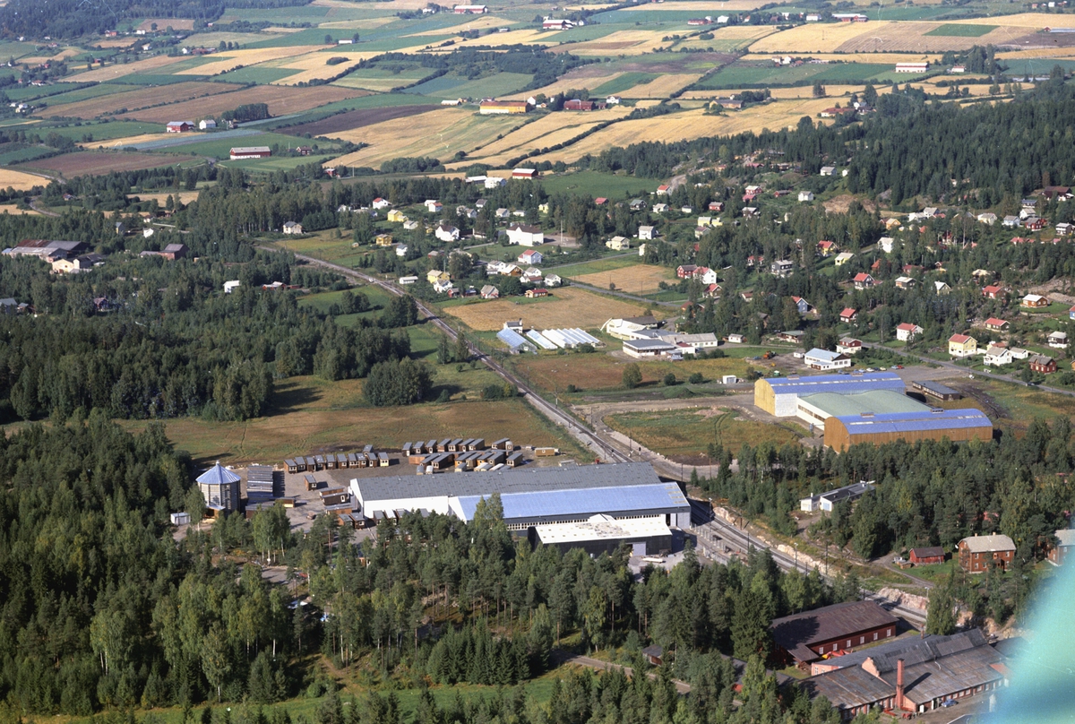 Widerøes Flyveselskap A/S, Flyfoto, Ringsakerhus, Moelv, Ringsaker.