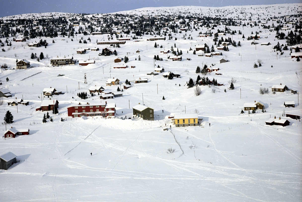 Widerøes Flyveselskap A/S, Flyfoto, Fjellheimen, Sjusjøen, Ringsaker.