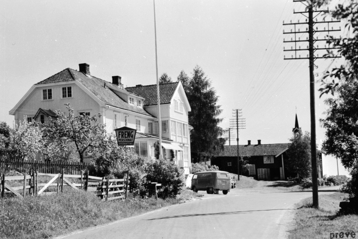 Anno Domkirkeodden, Eksteriør, Freng pensjonat, Brøttum, Ringsaker. Riksveg 50, gamle E6.