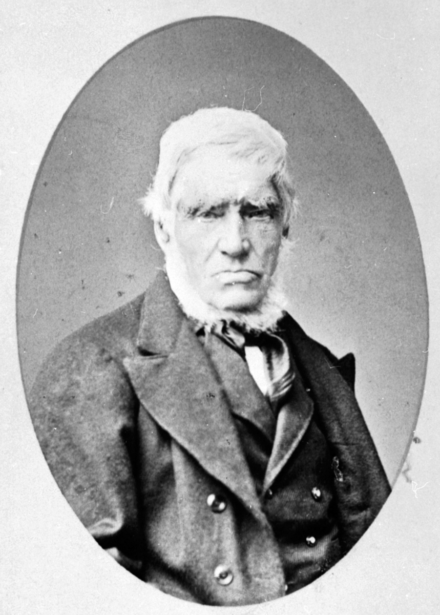 Anno Domkirkeodden, Portrett, bonde Jørgen Kristoffersen f.1812, Hagastuen, Ringsaker.