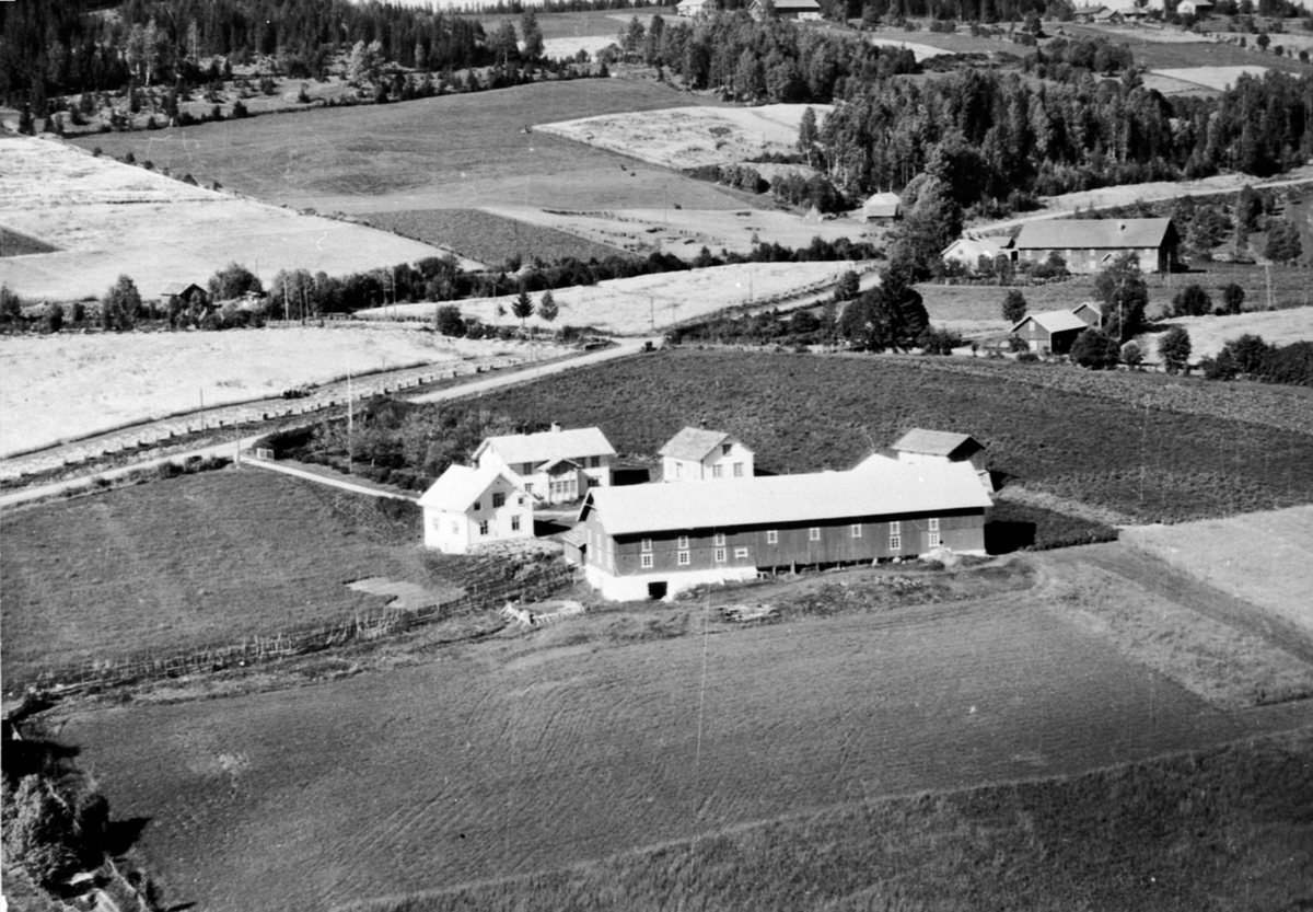 Anno Domkirkeodden, Flyfoto, Ånnerud øvre, Veldre, Ringsaker.