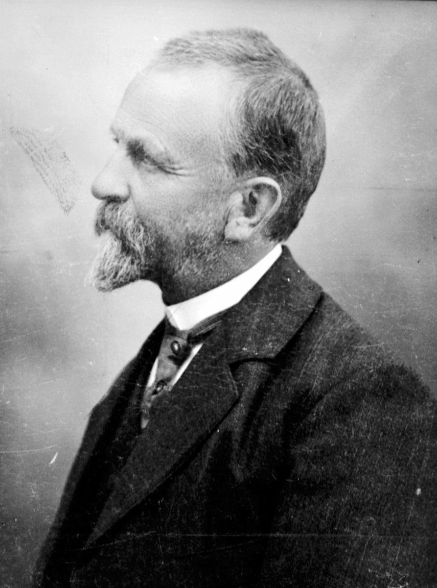 Anno Domkirkeodden, Portrett, gardbruker Halvor Dæli (1855-1922), Dæhløi gård, Brøttum, Ringsaker.