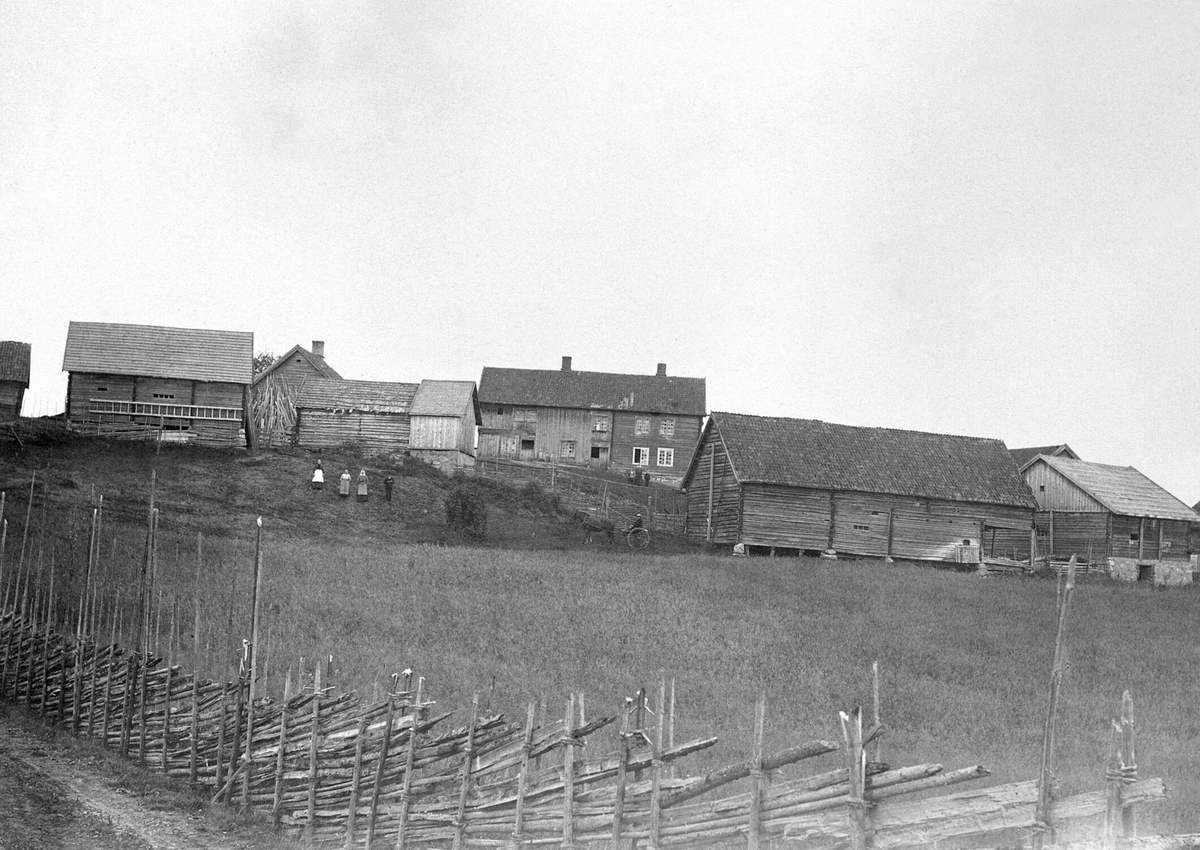Anno Domkirkeodden, Eksteriør av Helseth, Stavsjø, Hedmark.Med de gamle gardsbygninger.