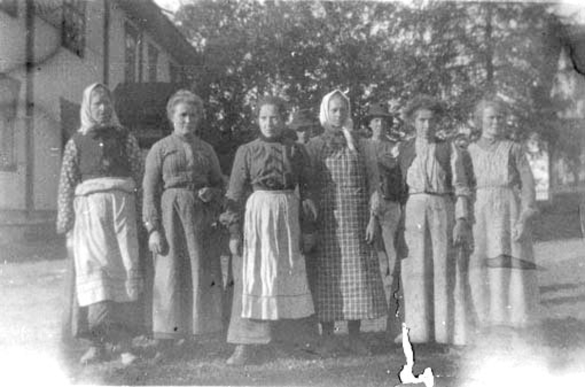 Anno Domkirkeodden, Gruppe arbeidsfolk på Rør store, Ringsaker.