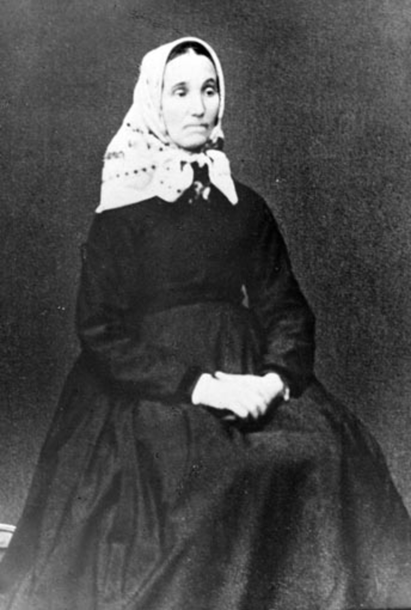 Anno Domkirkeodden, Portrett av Gønner Nilsdatter Bangsberg (1815-1910), Biskopline nedre, Nes, Hedmark.