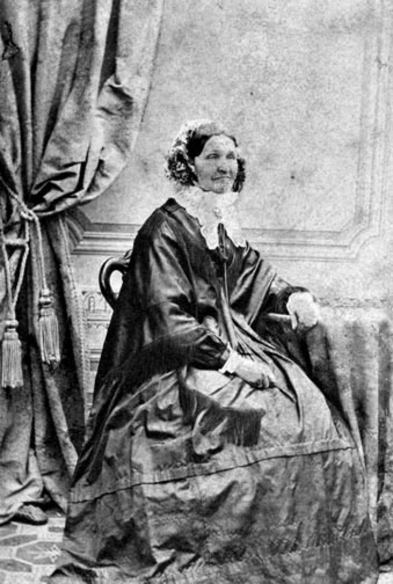 Anno Domkirkeodden, Portrett av Halvordina Gundersdatter Grefseng (1806-1882). Grefsheim, Nes, Hedmark.