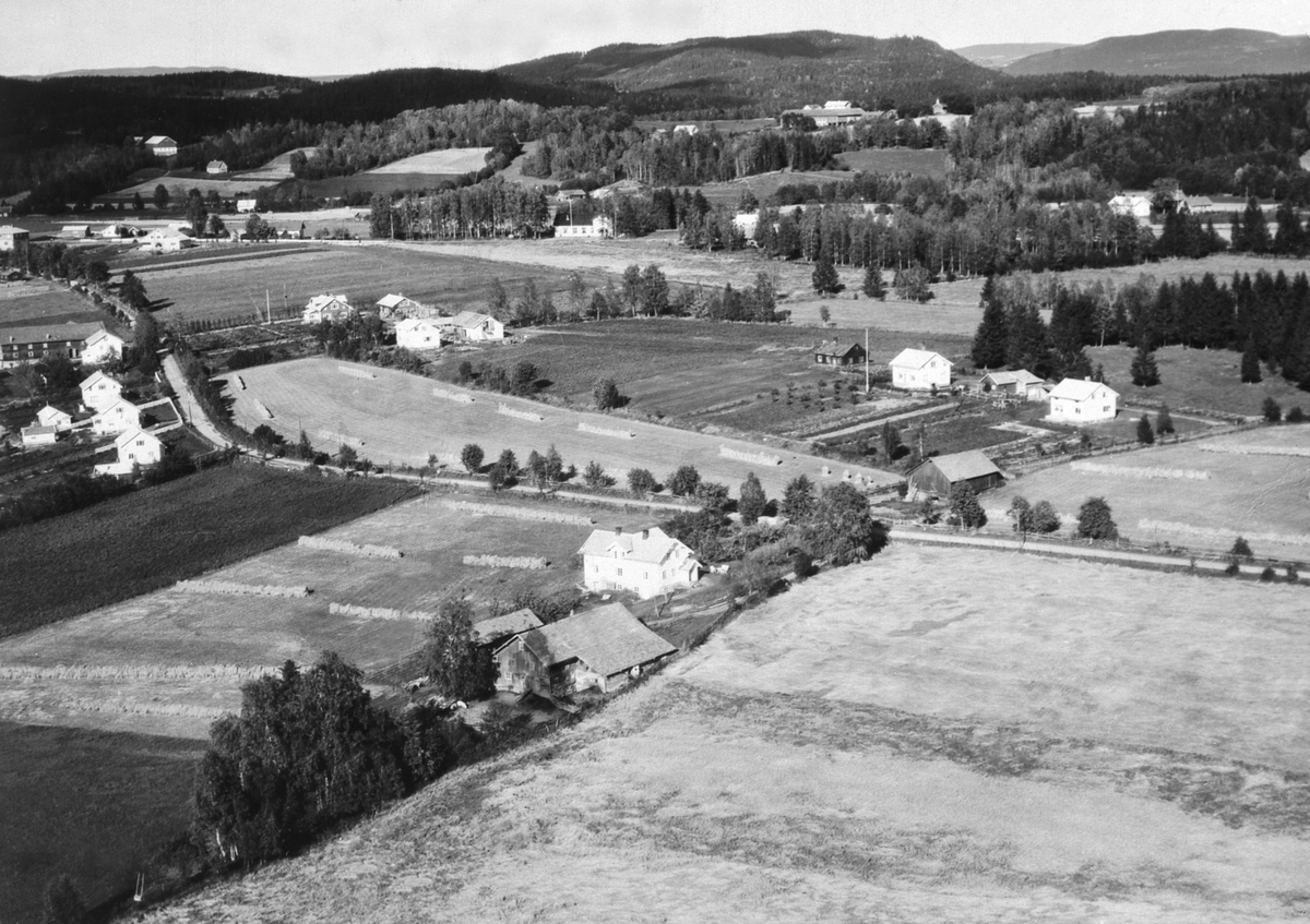 Anno Domkirkeodden, Flyfoto av Eriksrud, Stavsjø, Hedmark.