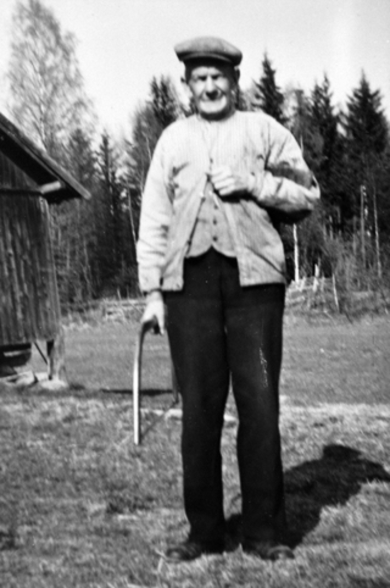 Anno Domkirkeodden, Portrett, Mikkel Kolseth, tømmerhugger, Gjerlubakken, Gjerlaug, Furnes, Ringsaker.