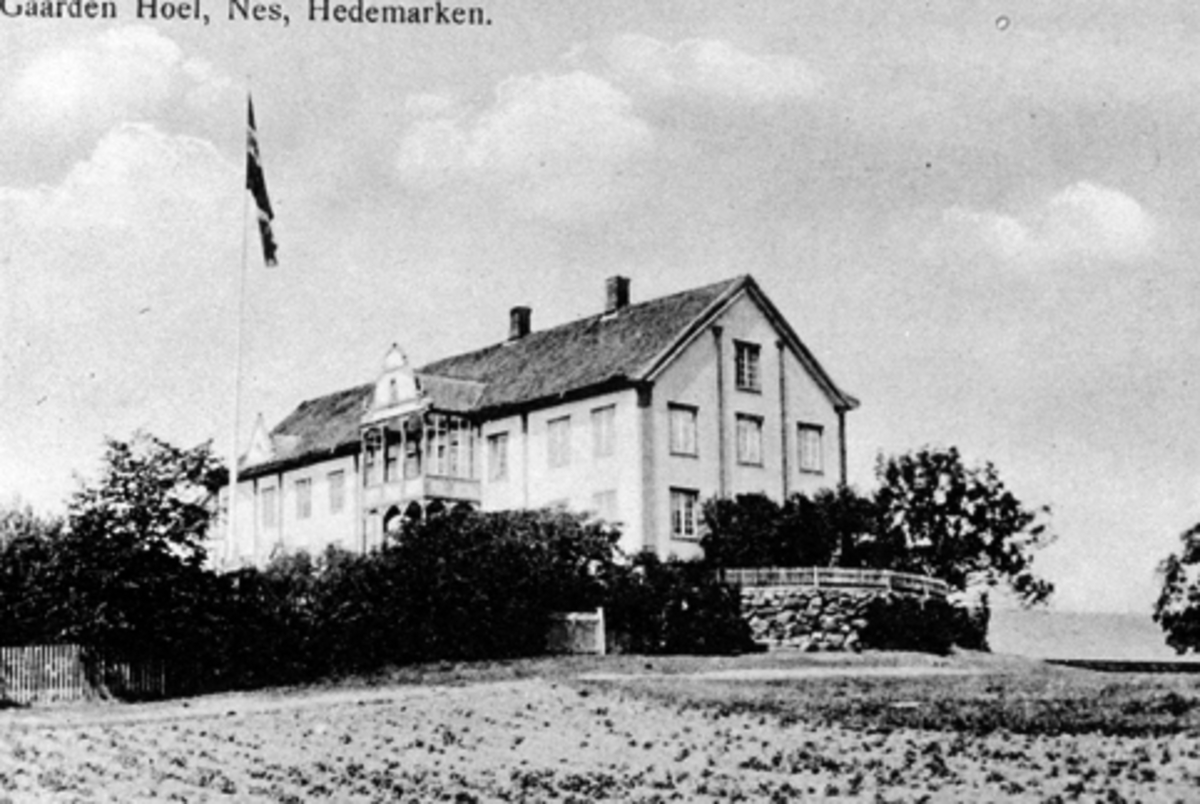 Anno Domkirkeodden, Hovedbygningen på Hoel gård, Nes, Hedmark.