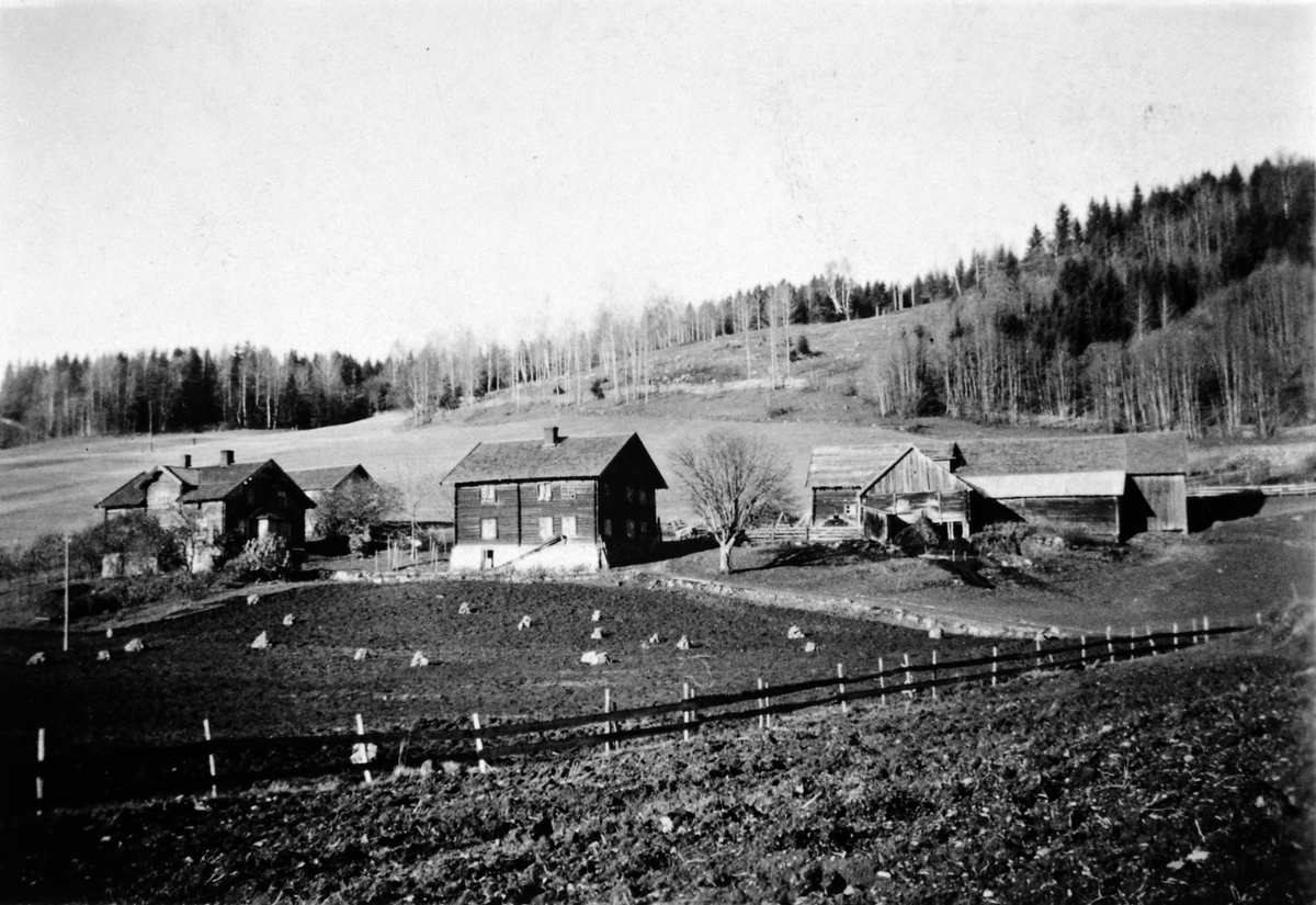 Anno Domkirkeodden, Skalmerud på Stavsjø, Hedmark med den gamle hovedbygningen i midten.