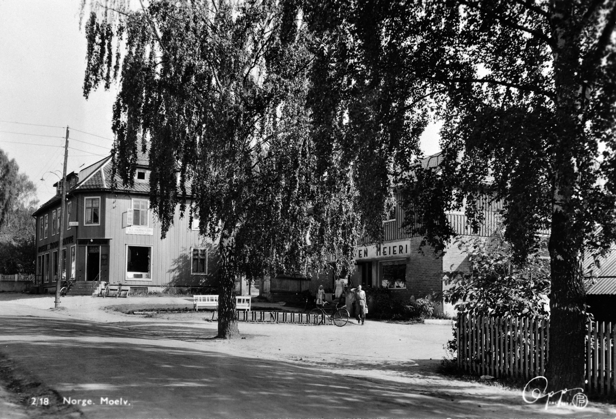 Anno Domkirkeodden, Moelv kooperative, Moelven meieri, Åsmarkveien, Moelv, 1940-50.