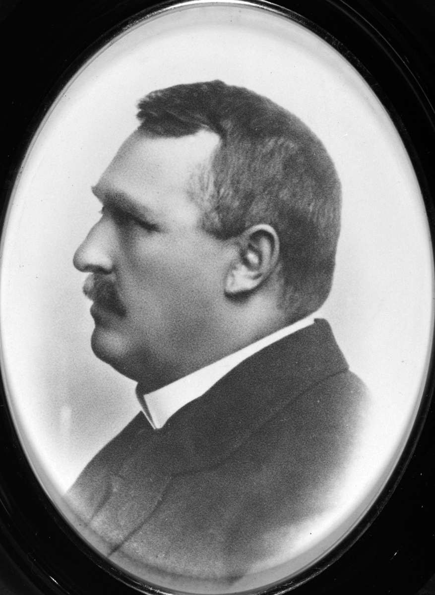 Anno Domkirkeodden, Portrett, gårdbruker Axel Krogvig (10/10-1874 - 16/5 - 1932), ordfører i Ringsaker 1914-1919.