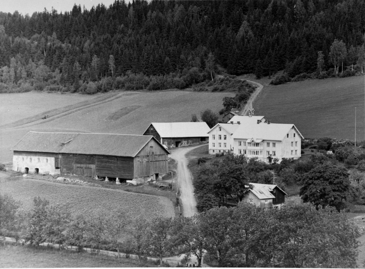 Anno Domkirkeodden, Flyfoto, Simenstad gård, Veldre, Ringsaker.