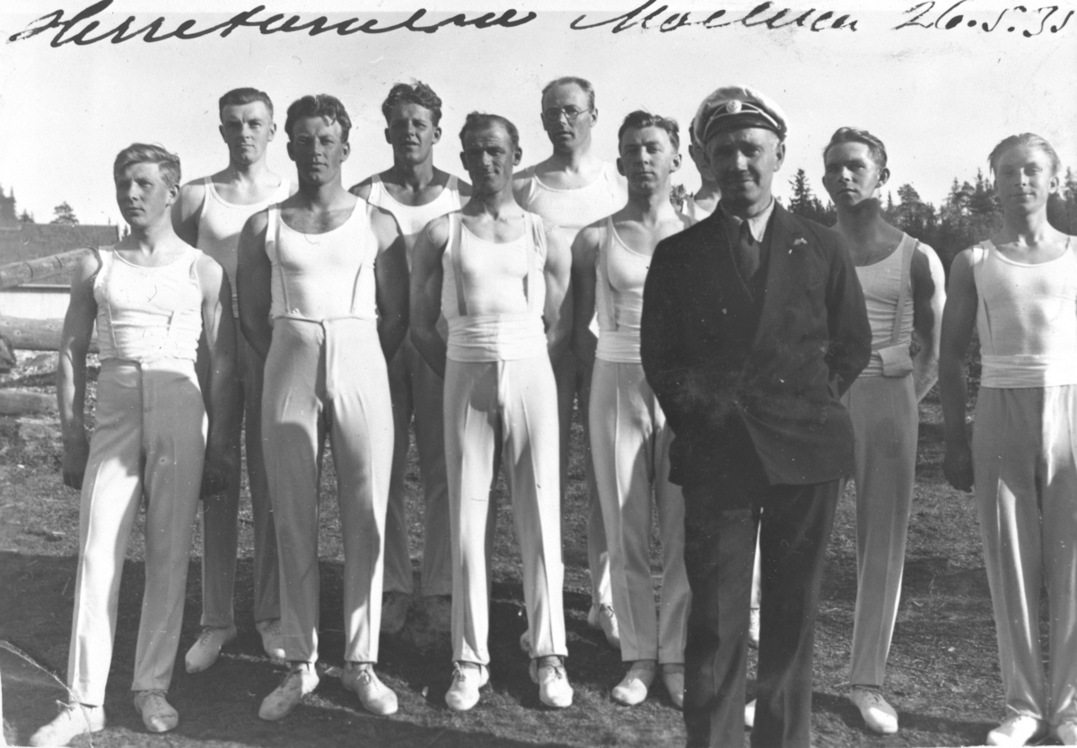 Mikkel Sveinhaug, Herreturnstevne i Moelven 26. 05. 1935