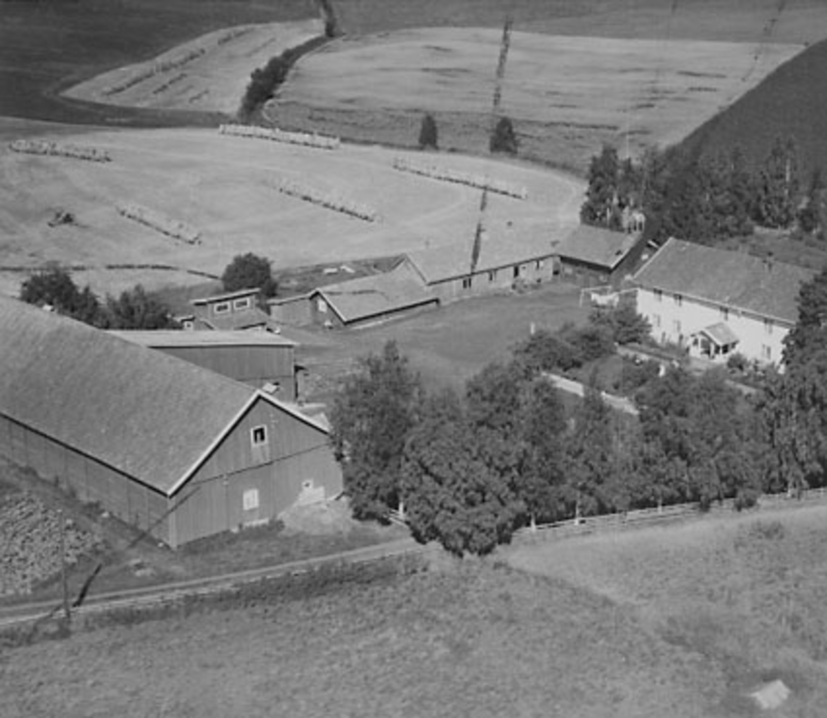Widerøes Flyveselskap A/S, ØVRE RØHNE GÅRD, FLYFOTO
