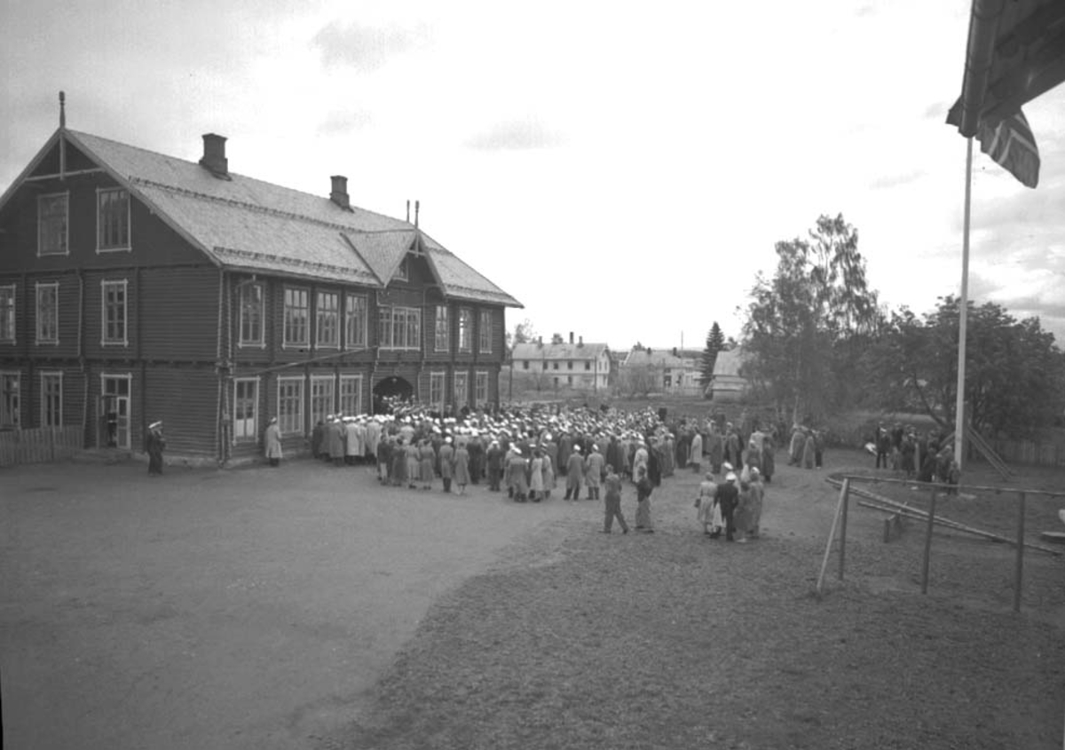 Anno Domkirkeodden, SANGERSTEVNE, , REALSKOLEN, SKOLEPLASSEN, MYE FOLK