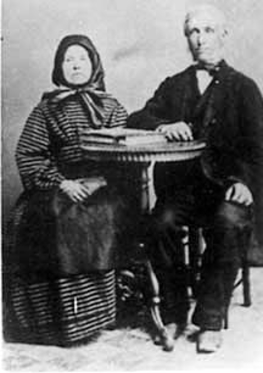 Anno Domkirkeodden, GRUPPE: 2, EKTEPAR, KARI FINNSDATTER RASEN FØDT: 16, 08, 1809 - 1888, ANDERS MALUNGEN FØDT: 12, 12, 1799 - 1889, MALUNGEN, VALLSET,