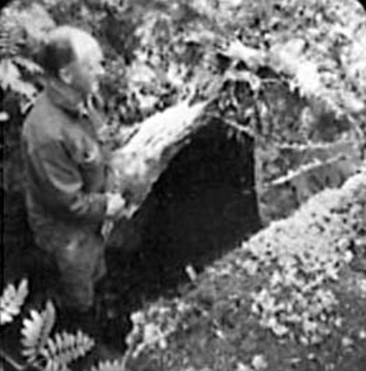 Anno Domkirkeodden, ETTER KRIGEN: TROPPSJEF I VALLSETTROPPEN: TORE FOSS VED EN BUNKER I BJØRNSTADHAGEN, SKJULESTED.