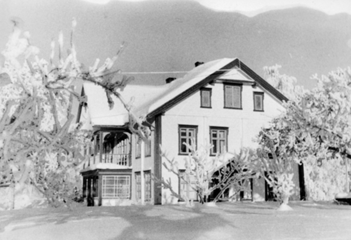 Anno Domkirkeodden, RAA NORDRE, HOVEDBYGNINGEN, RAPPET BYGNING, CA. 1925. VINTER.