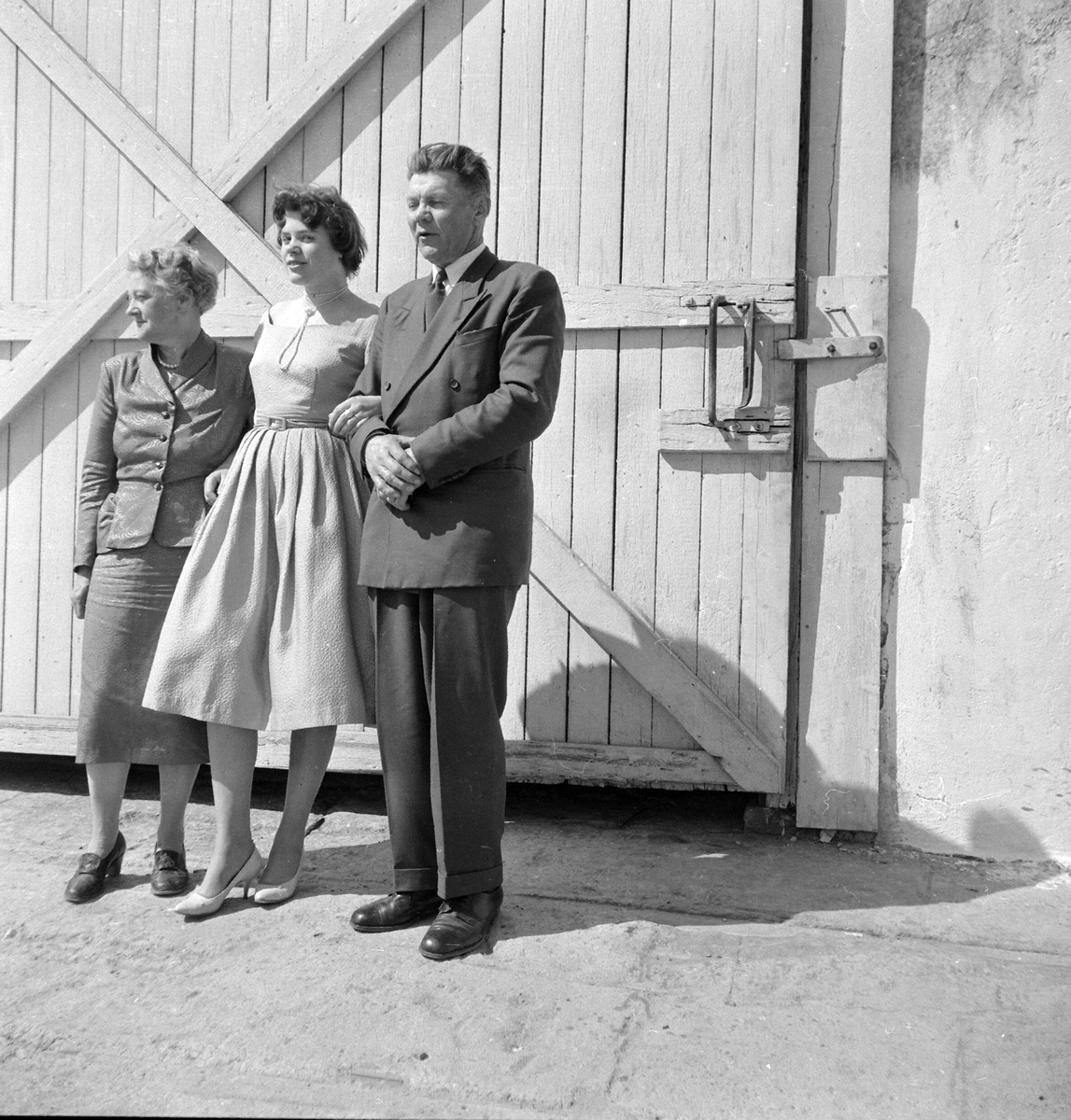 Adolf Skjegstad, Bjørg Skjegstad på sin konfirmasjonsdag i 1958. Sammen med foreldre Ole og Ellen Marie Skjegstad