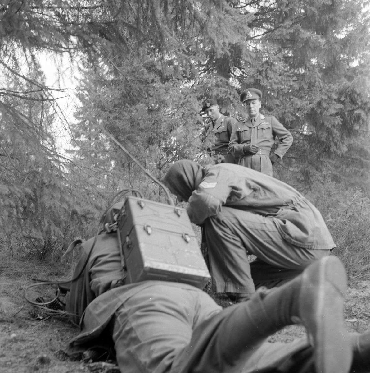 Adolf Skjegstad, MILITÆRØVELSE, KRONPRINS HARALD INSPISERER MILITÆRE TROPPER