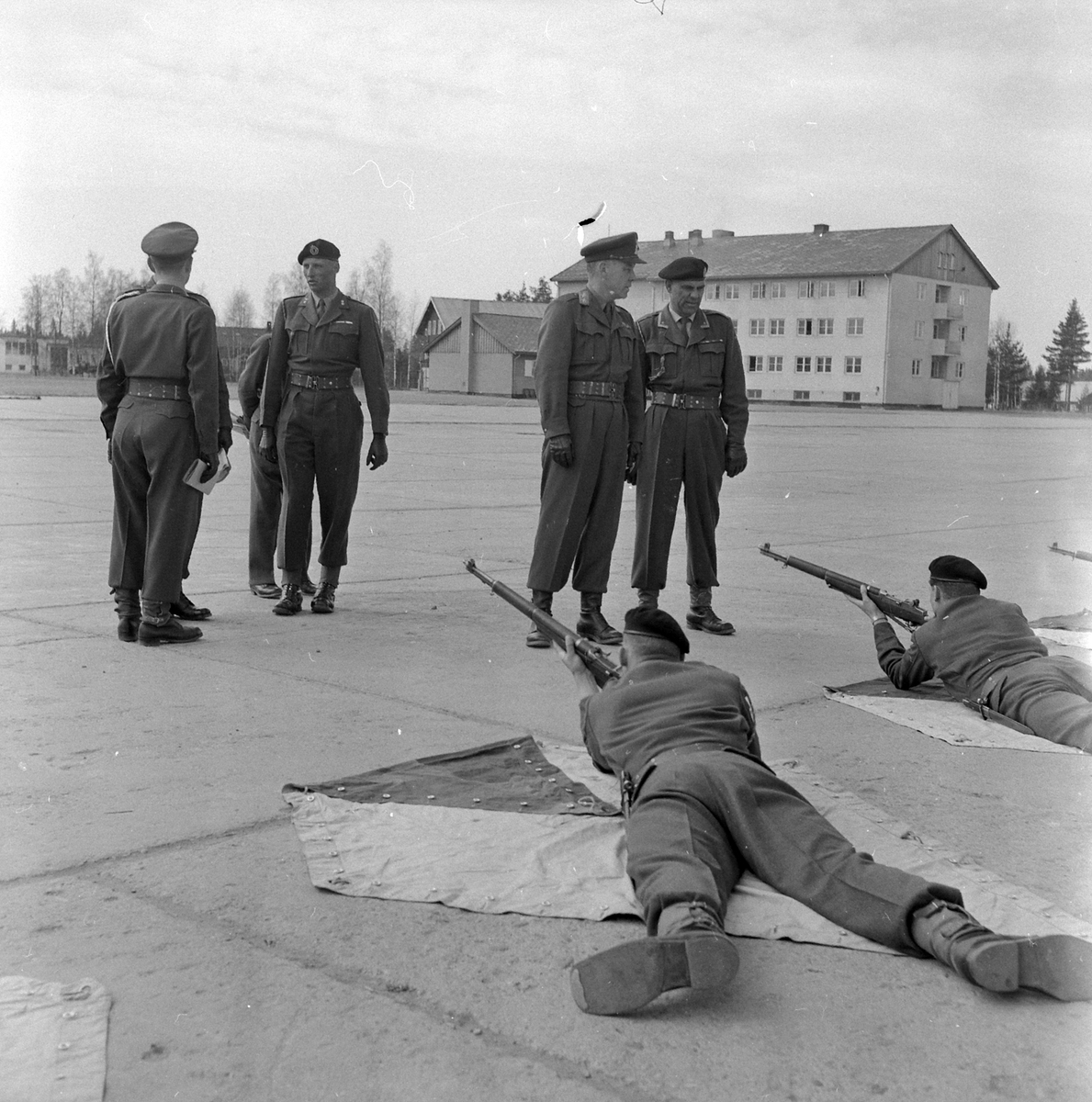 Adolf Skjegstad, MILITÆRØVELSE, KRONPRINS HARALD INSPISERER MILITÆRE TROPPER