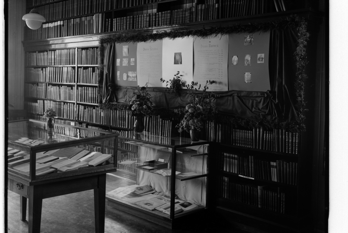 Christian Grundseth, HAMAR FOLKEBIBLIOTEK, INTERIØR, HANNA WINSNES UTSTILLING.