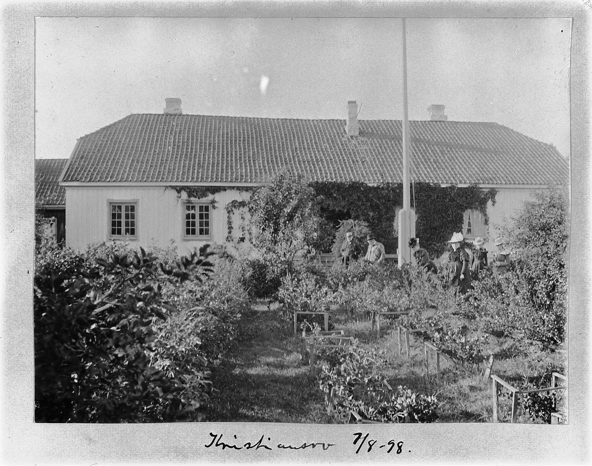 Johan Albert Steen, HUS. HAGE. KRISTIANSRO. 6 PERSONER I HAGEN.