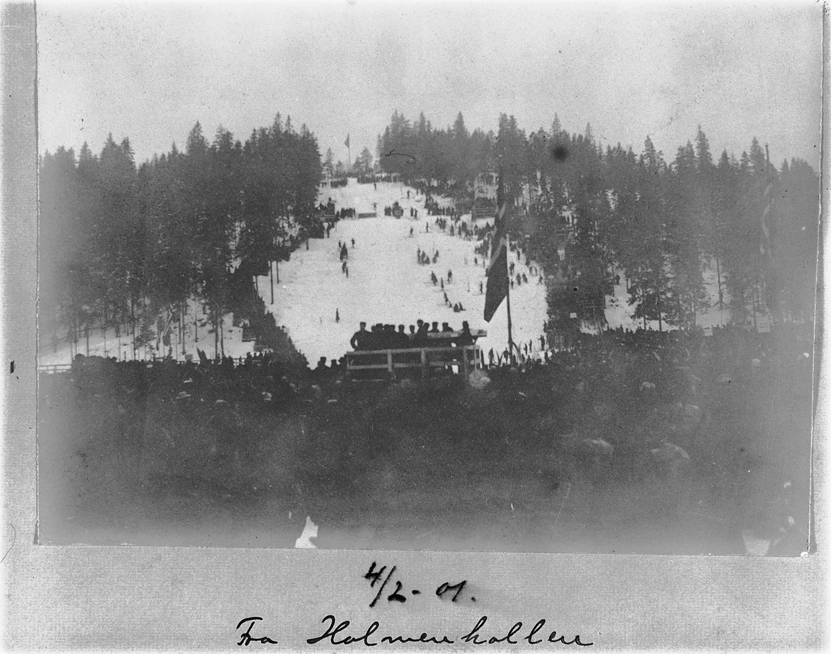 Johan Albert Steen, HOLMENKOLLEN, SKIRENN, OVERSIKT, 4-2-1901.