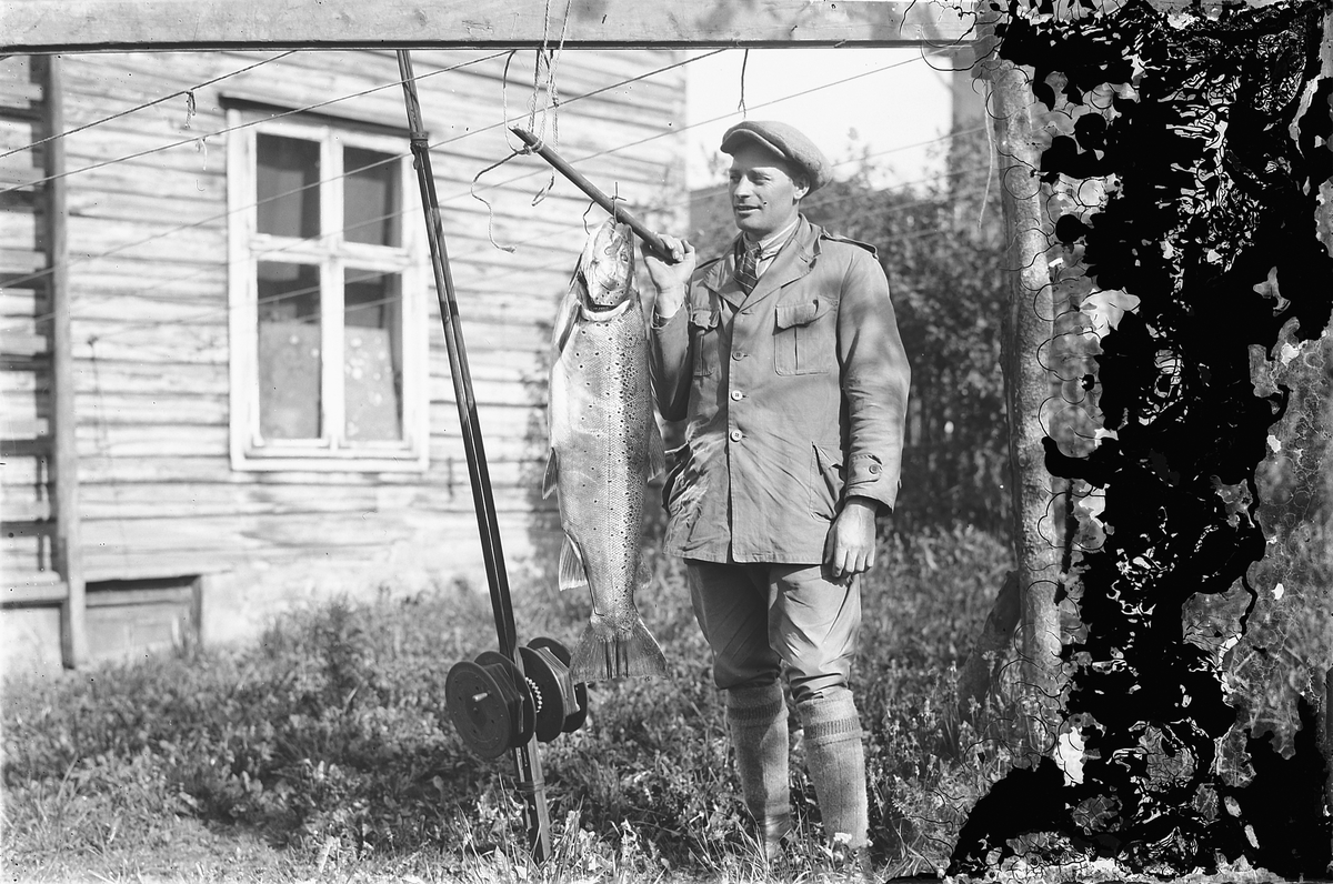 Oscar Løberg, UKJENT MJØSFISKER, ØRRET, DREGGESPRØTT.