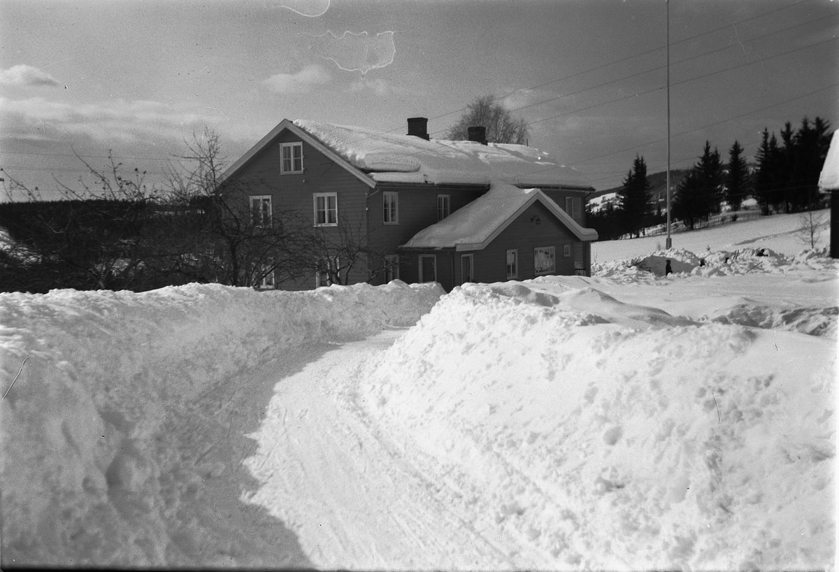 Håkon Prestkværn, Eksteriør, vinter. Ukjent hus.