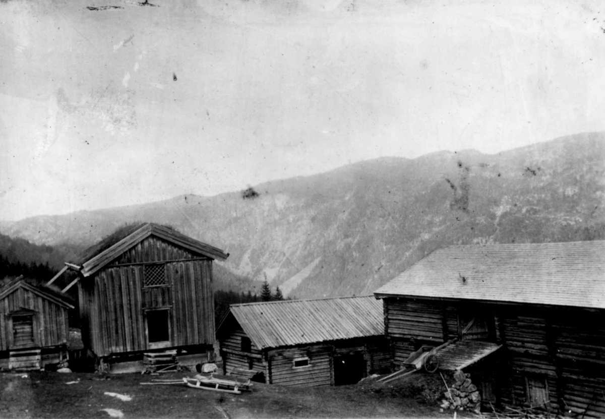 Ukjent, Fra en serie fotografier fra et album som har tilhørt folklorist og professor Moltke Moe (1859-1913), antatt fra 1880-årene med motiver fra Telemark.